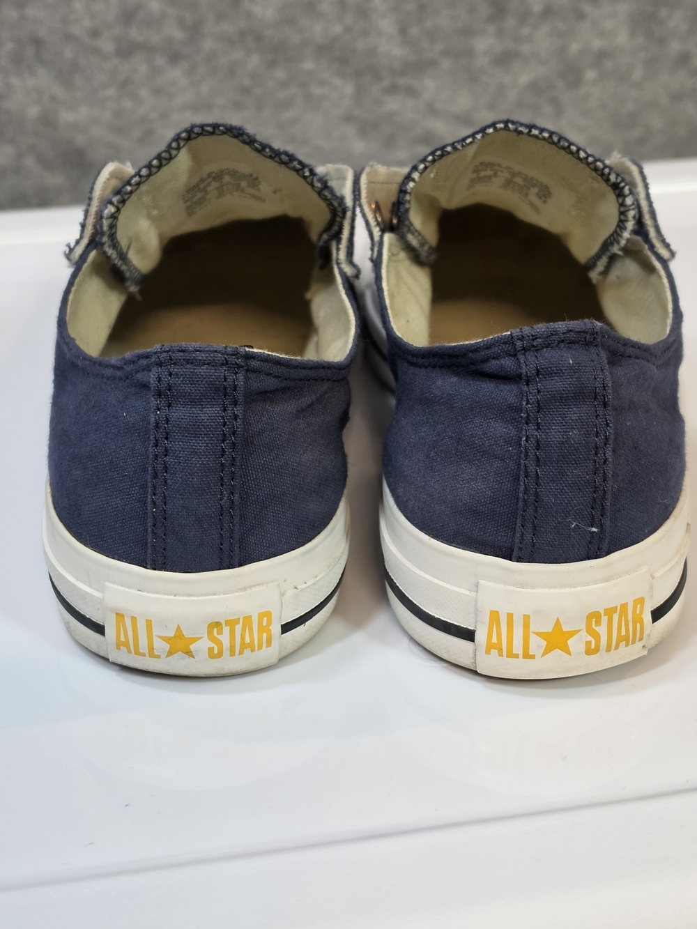 Converse All Star Slip-On Canvas Sneakers in Navy - Picture 2 of 9